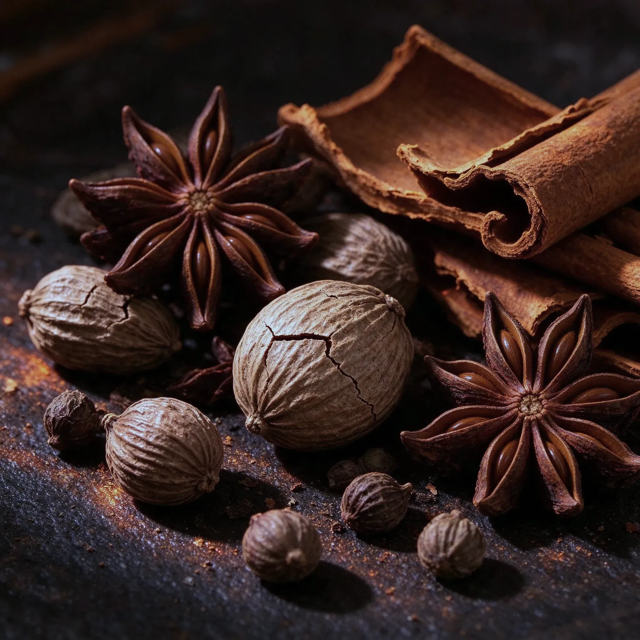 Aromatische Gewürze und Kräuter