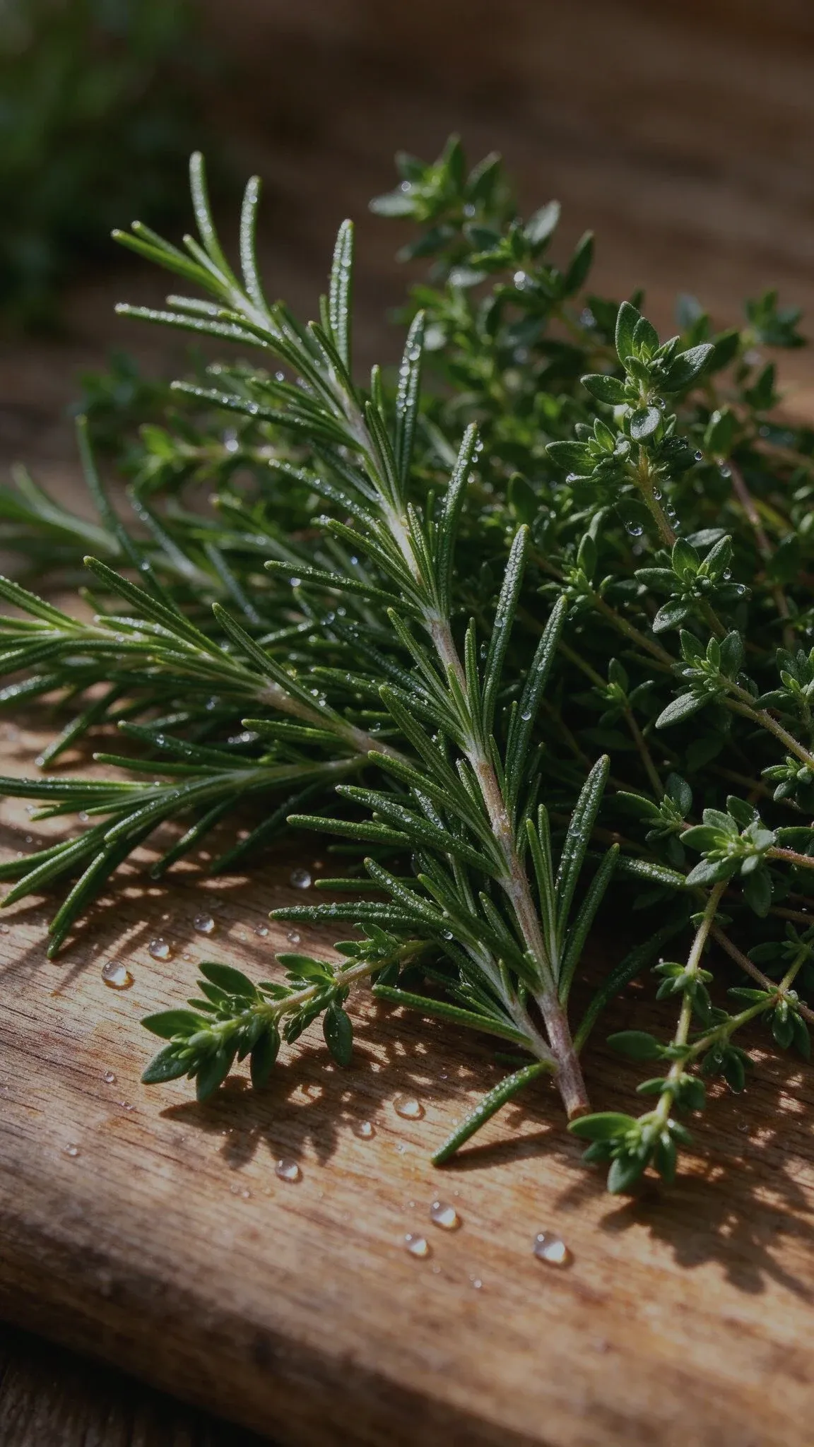 Frische Kräuter und aromatische Gewürze für orientalische Spezialitäten