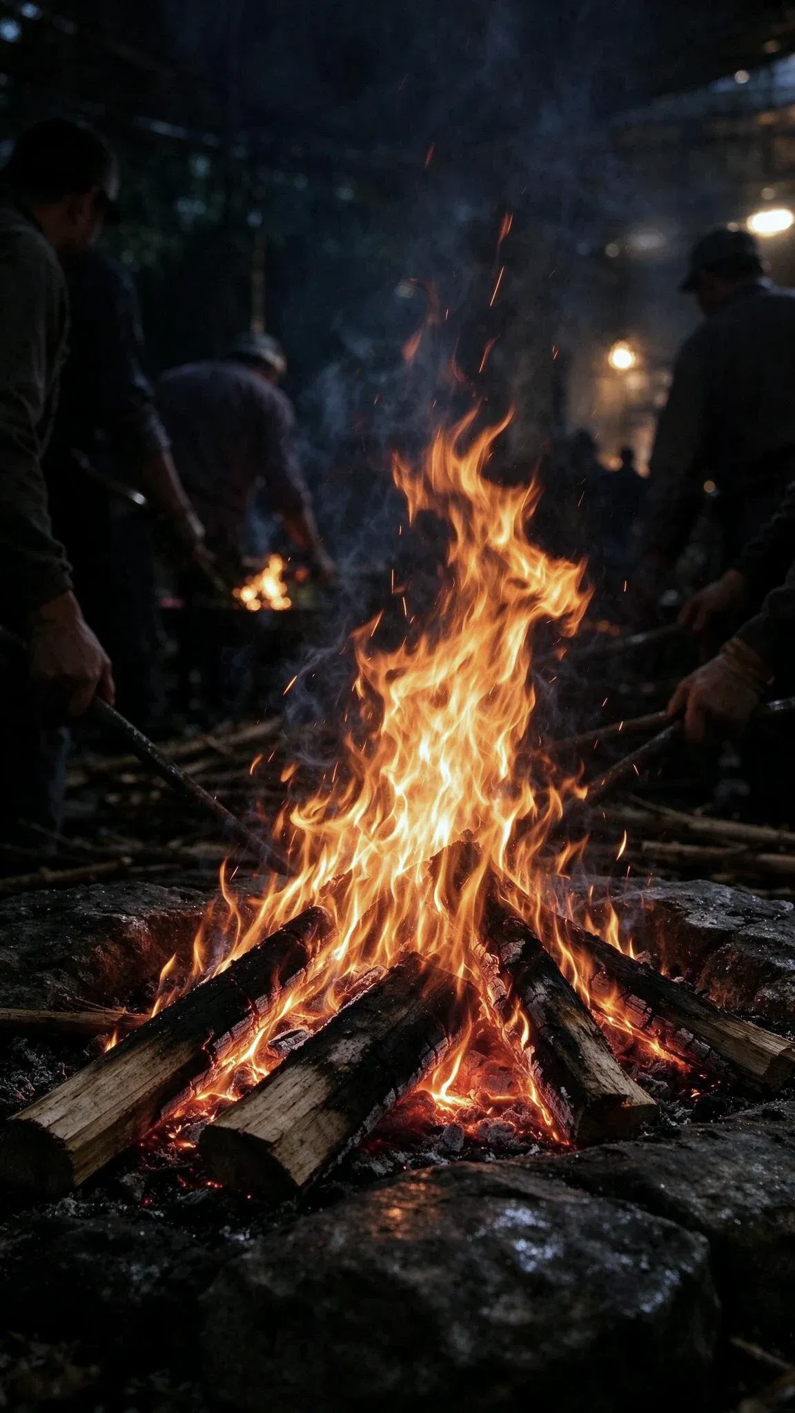 Heisse Flammen und frische Zubereitung am Grill